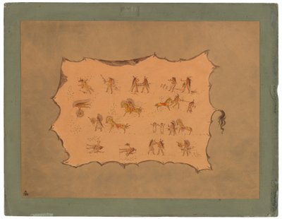 Faksimile af kappen af Mah-to-toh-pa - Mandan af George Catlin