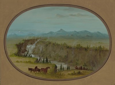 Falls of the Snake River, 18551869. af George Catlin
