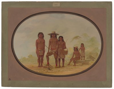Fem Maya-indianere af George Catlin