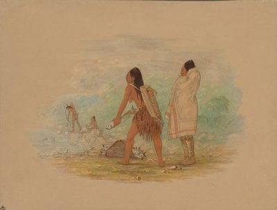Flathead-indianere, 1861. af George Catlin