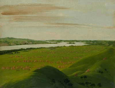 Fort Pierre, mundingen af Teton-floden, 1200 kilometer over Saint Louis af George Catlin