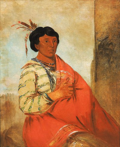 Gaw-záw-que-dung, han, der hilser på af George Catlin