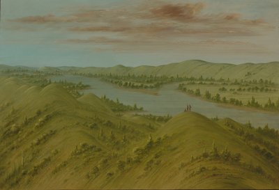 Grassy Bluffs, Upper Missouri, 18611869. af George Catlin