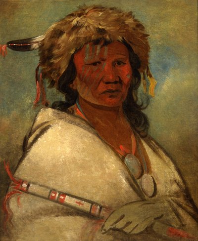 Great Hero, en høvding, 1845. af George Catlin