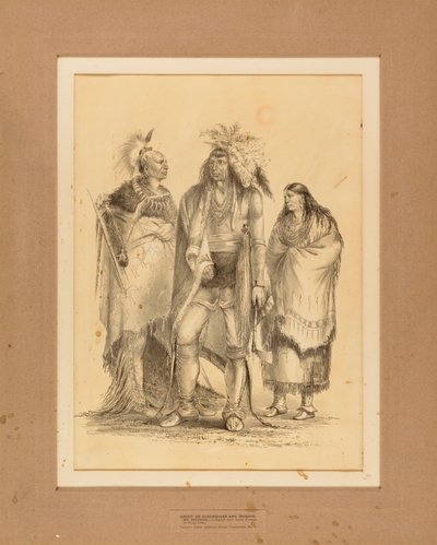 Gruppe af algonkiske og irokesiske indianere - nr. 1 af George Catlin