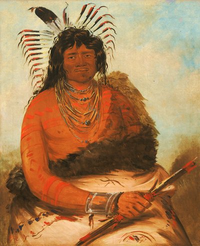 Háh-nee, bæveren, en kriger af George Catlin