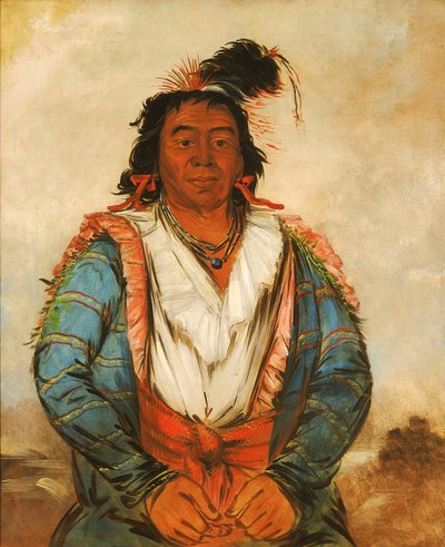 Hose-put-o-káw-gee, en modig, 1834. af George Catlin