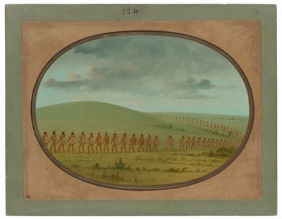 Indisk fil - Iowa af George Catlin