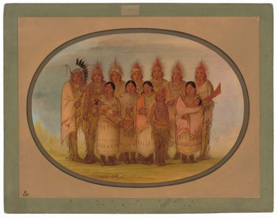 Iowa-indianere, der besøgte London og Paris af George Catlin