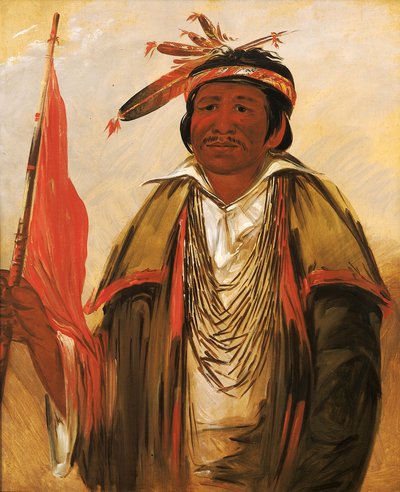 Ke-chin-qua, Big Bear, 1830. af George Catlin