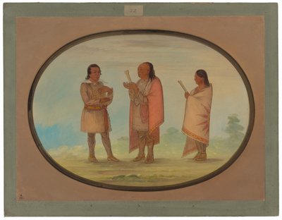 Kickapoo-indianere prædiker og beder af George Catlin