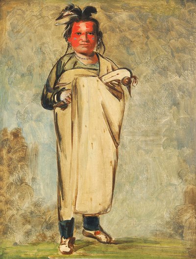 Káw-kaw-ne-chóo-a, en modig mand af George Catlin