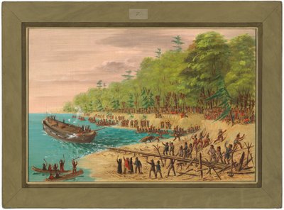 Lancering af Griffin. juli 1679 af George Catlin