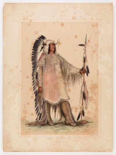Mah-to-toh-pa, mandanernes høvding af George Catlin
