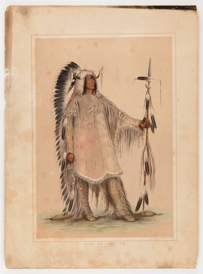 Mah-to-toh-pa, mandanernes høvding af George Catlin