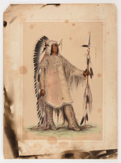 Mah-to-toh-pa, mandanernes høvding af George Catlin