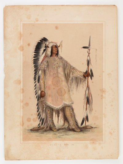 Mah-to-toh-pa, mandanernes høvding af George Catlin