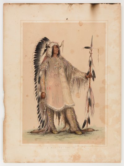 Mah-to-toh-pa, mandanernes høvding af George Catlin