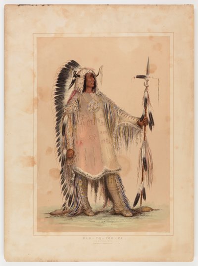 Mah-to-toh-pa, mandanernes høvding af George Catlin