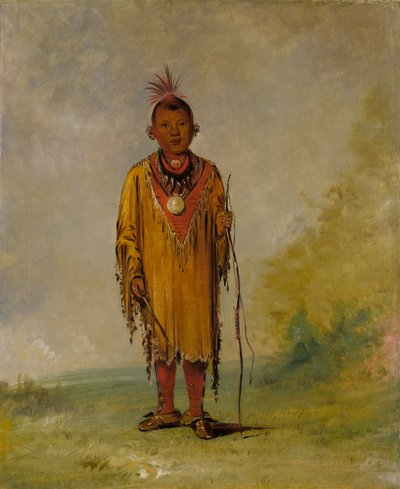 Me-sóu-wahk, hjortehår, Kee-o-kúks yndlingssøn af George Catlin