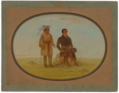 Mohigan-høvding og en missionær af George Catlin