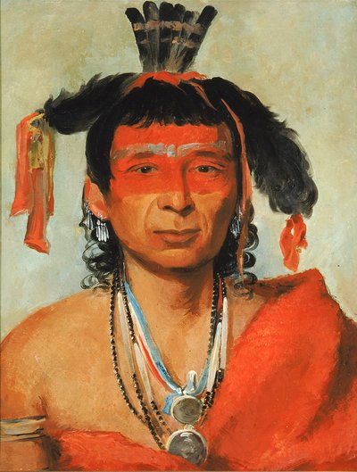 Másh-kee-wet, en stor dandy, 1831. af George Catlin