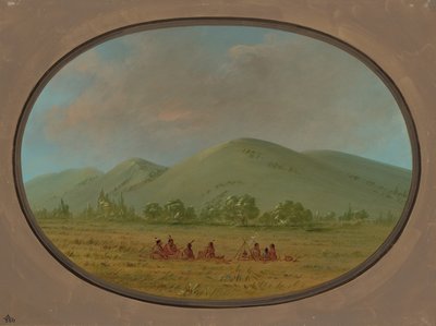 Nishnabotana Bluffs, Upper Missouri, 18611869. af George Catlin