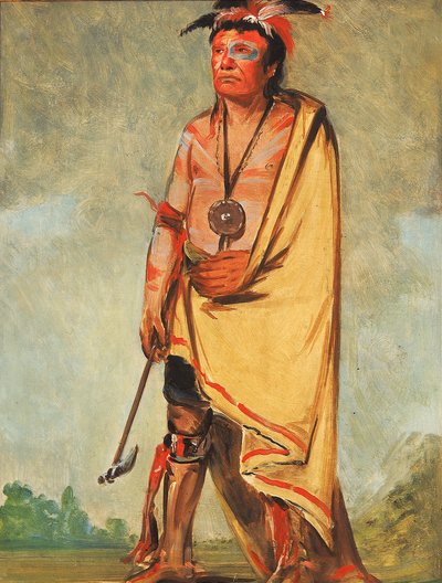 No-ak-chóo-she-kaw, han, der bryder buskene af George Catlin