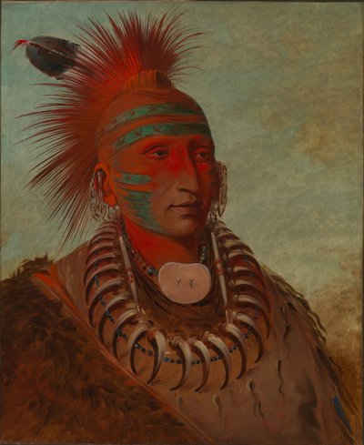 No-ho-mun-ya, en, der ikke giver nogen opmærksomhed af George Catlin