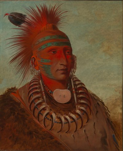 No-ho-mun-ya, One Who Gives No Attention, 1844. af George Catlin