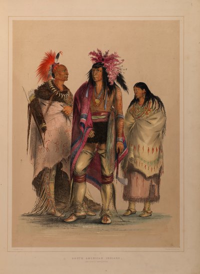 Nordamerikansk indianer-portefølje af George Catlin