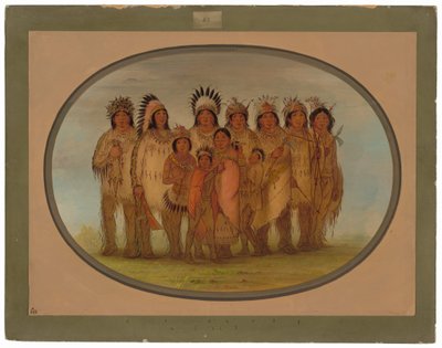 Ojibbeway-indianere i Paris af George Catlin