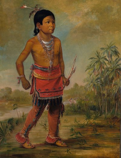 Osceola Nick-a-no-chee, en dreng, 1840. af George Catlin