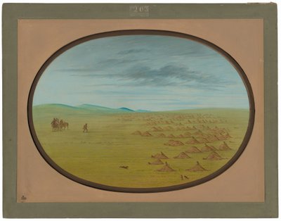 Præriehundelandsby af George Catlin