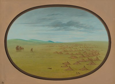 Præriehundelandsby, 18611869. af George Catlin