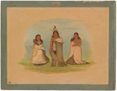Puncah indianere af George Catlin