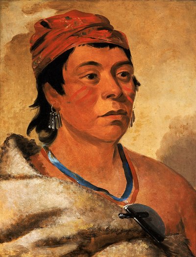 Round Island, en kriger af George Catlin
