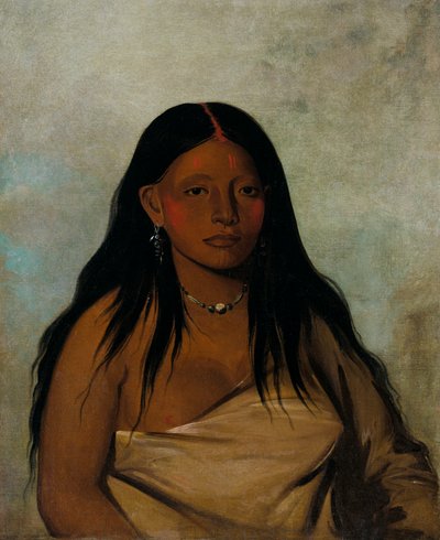 Shé-de-ah, Wild Sage, a Wichita Woman, 1834. af George Catlin