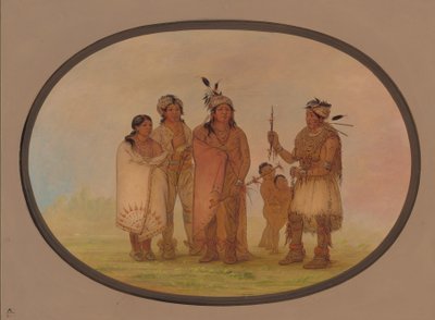 Shawano-indianere, 18611869. af George Catlin
