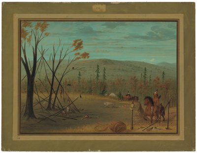 Cheyenne-brødrene vender tilbage fra deres efterårsjagt af George Catlin