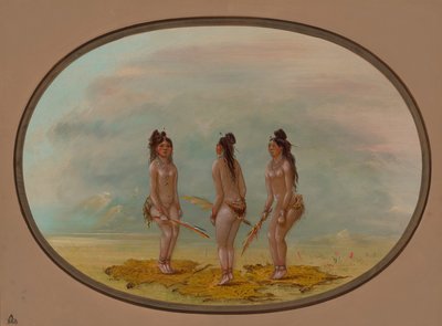 Den smukke dans - Goo-a-give, 18541869. af George Catlin