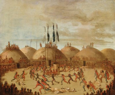 Det sidste løb, O-Kee-pa-ceremoni af George Catlin