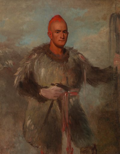 Theodore Burr Catlin, i indisk kostume, 1840-1841. af George Catlin