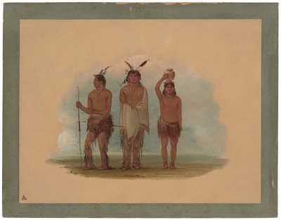 Tre Walla Walla-indianere af George Catlin