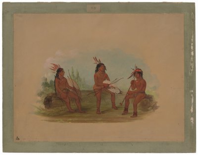 Tre unge Chinook-mænd af George Catlin