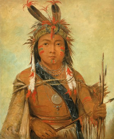 Ud-je-jock, Pelican, en dreng, 1845. af George Catlin