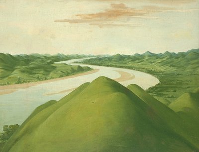 Udsigt i Cross Timbers, Texas, 1832 eller 1834-1835. af George Catlin