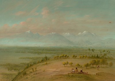 Udsigt over Pampa del Sacramento, 18541869. af George Catlin