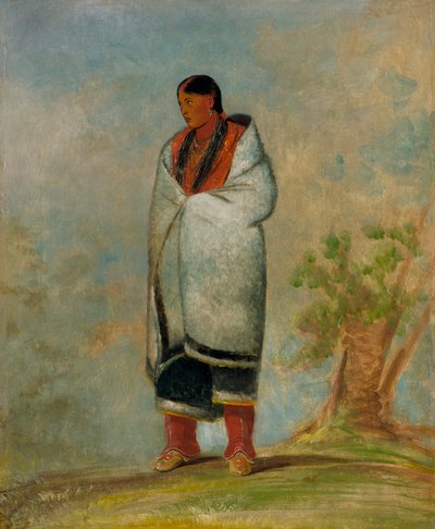 Wa-quóth-e-qua, bukkenes kone, hvalens kone af George Catlin