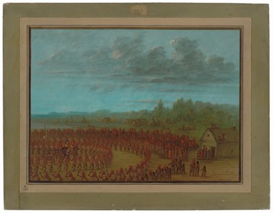 Saukies krigsdans af George Catlin